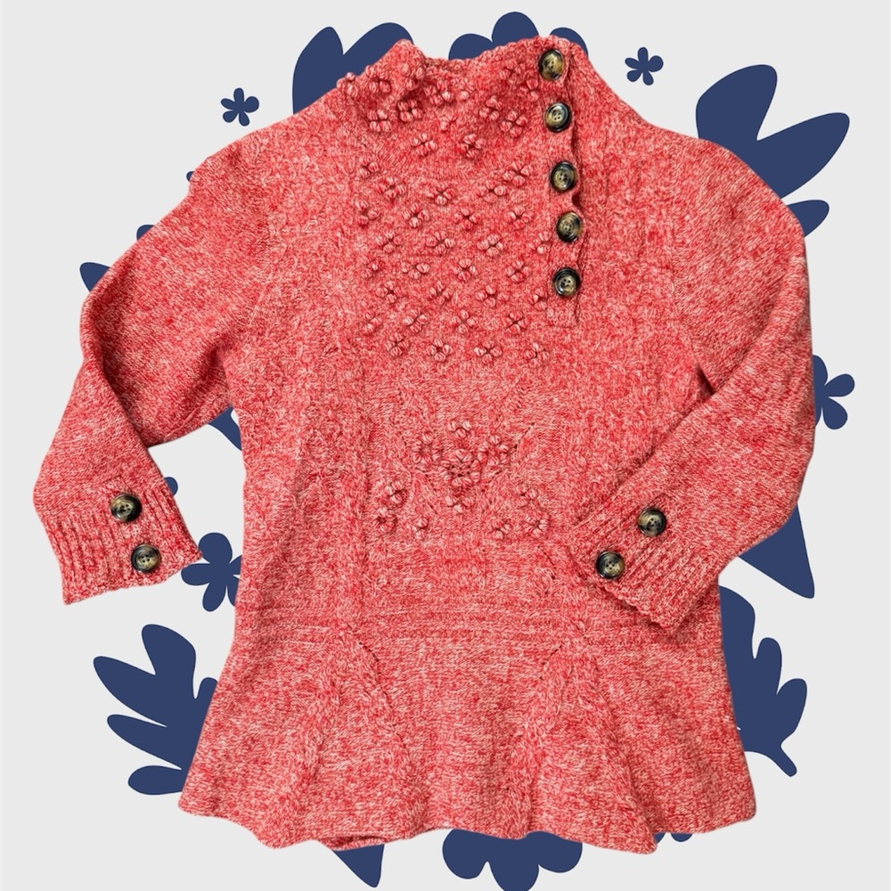 MOTH by ANTHROPOLOGIE wool/nylon blend pullover sweater , size M